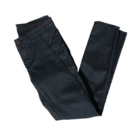 Rag & Bone Shoreditch Skinny Jeans W/ Leather Trim Accent Women's Size 28 - Picture 1 of 16
